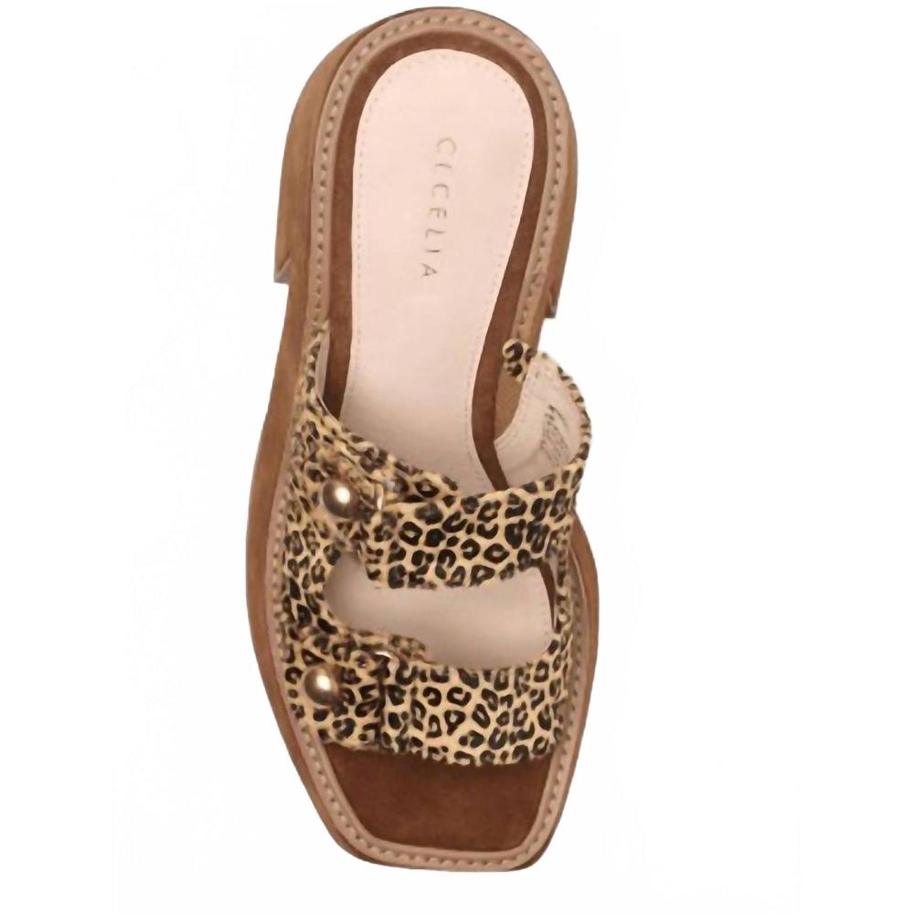 NEW CECELIA NEW YORK women's mitchell wedge in leopard - Picture 4 of 4